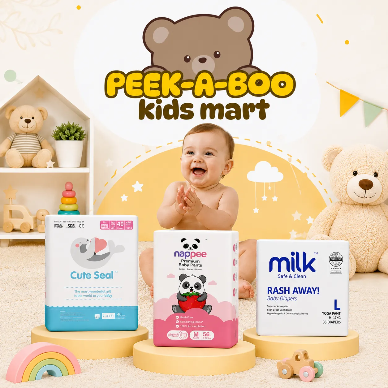 Peekaboo Kids Mart – Baby Diapers & Kids Essentials